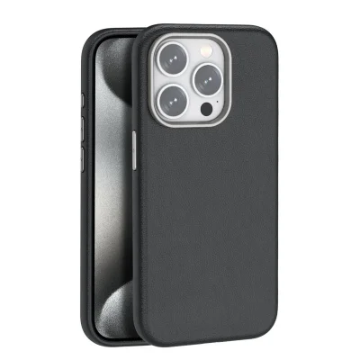 BUĞZ Joko İphone 14 Pro Max Kılıf Wonder Deri Magsafe Kapak - Siyah