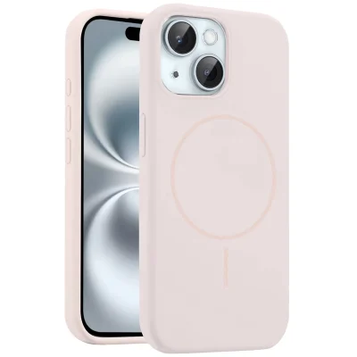 BUĞZ Joko  İphone 15 Kılıf Jully Magsafe Kapak - Pudra