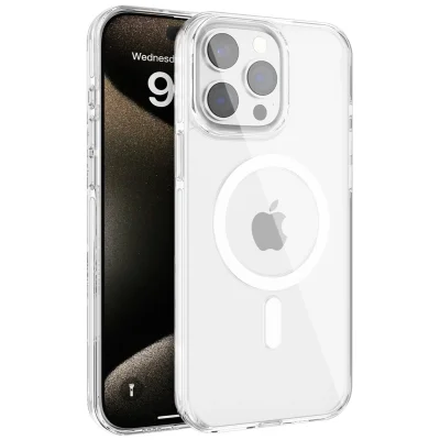 BUĞZ Joko İphone 15 Pro Gleam Pc Sert Magsafe Kılıf - Şeffaf