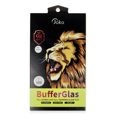 BUĞZ Joko  İphone 15 Pro Max Buffer Cam Ekran Koruyucu - Siyah