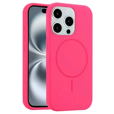 BUĞZ Joko  İphone 15 Pro Max Kılıf Jully Magsafe Kapak - Pembe