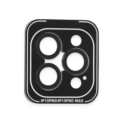 BUĞZ Joko  İphone 15 Pro Max Pvd Metal Kamera Lens - Siyah