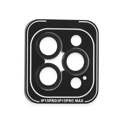 BUĞZ Joko İphone 15 Pro Max Pvd Metal Kamera Lens - Siyah