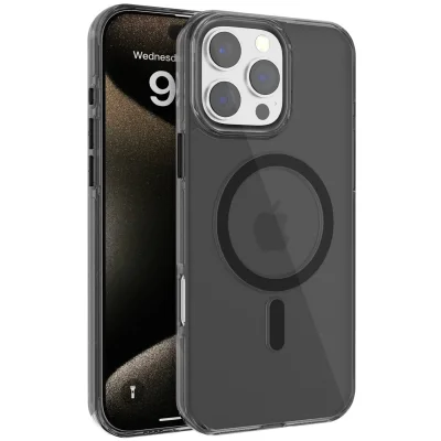 BUĞZ Joko İphone 16 Pro Gleam Pc Sert Magsafe Kılıf - Siyah