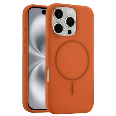 BUĞZ Joko  İphone 16 Pro Kılıf Jully Magsafe Kapak - Turuncu