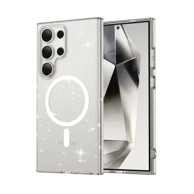 BUĞZ Joko Samsung Galaxy S23 Ultra Kılıf  Magsafe Kapak - Şeffaf