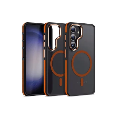 BUĞZ Joko Samsung Galaxy S24 Winner Magsafe Kapak - Turuncu