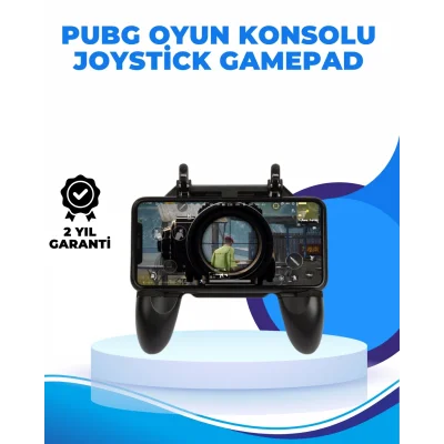 BUĞZ Joystickli ve Tetikleyicili PUBG Mobile Gamepad Oyun Kontrolcüsü