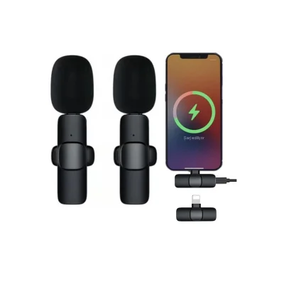 BUĞZ K9 Lightning Uyumlu Mikrofon - Siyah