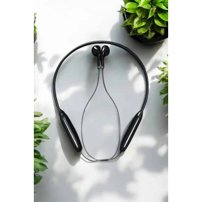 BUĞZ Kablolu Boyun Askılı Dijital Göstergeli Bluetooth Kulaklığı 60 Saat - BUĞZ