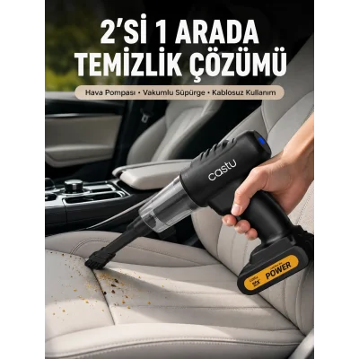 BUĞZ Kablosuz Araç El Süpürgesi Hava Pompası Kombinasyon