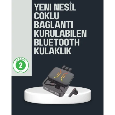  Kablosuz Bluetooth 5.0 Kulaklık – 300mAh Şarj Kutusu
