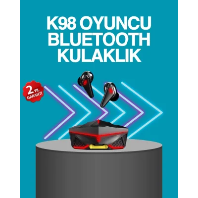  Kablosuz Bluetooth 5.0 Metal Kasa Gaming Kulaklık