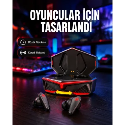 BUĞZ Kablosuz Bluetooth Gaming Kulaklık Suya Dayanıklı Yeni Nesil