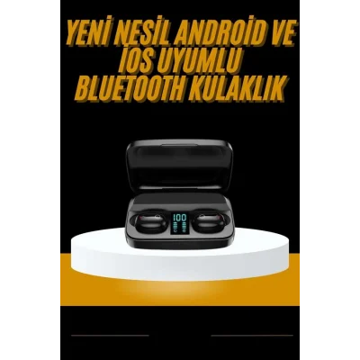 BUĞZ Kablosuz Dijital Göstergeli Çağrı Cevaplayabilen TWS 5.0 Bluetooth Kulaklık - Lisinya