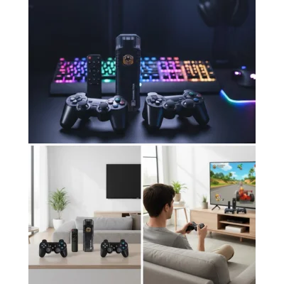 BUĞZ Kablosuz Gamepad Denetleyici Çift Sistem Retro Oyun Konsolu HDMI Uyumlu HD Çıkışlı