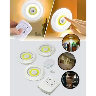 BUĞZ Kablosuz Gün Işığı 3’lü LED Spot Lamba Kumandalı - Lisinya