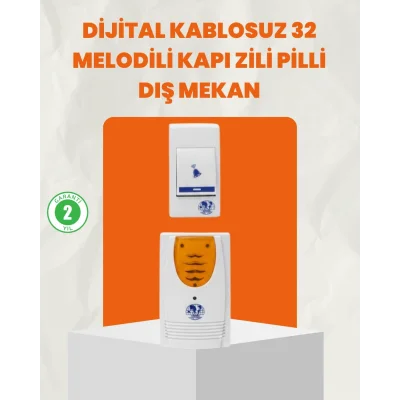 BUĞZ Kablosuz Kapı Zili Ev ve Ofis İçin Konforlu Çözüm