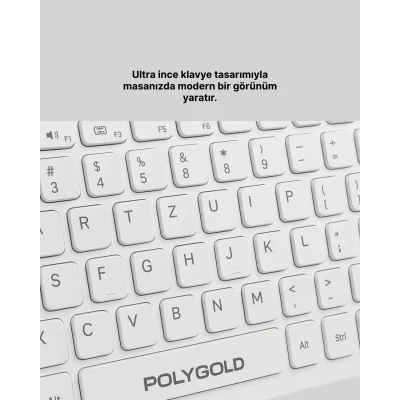 BUĞZ Kablosuz Klavye Mouse Takımı - Ergonomik, Sessiz ve Enerji Tasarruflu - BUĞZ