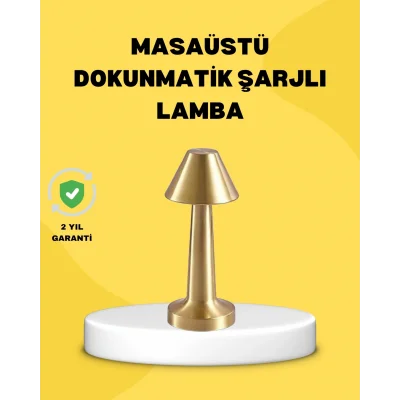 BUĞZ Kablosuz LED Masa Lambası 1800mAh 3 Renk Aydınlatma Dokunmatik