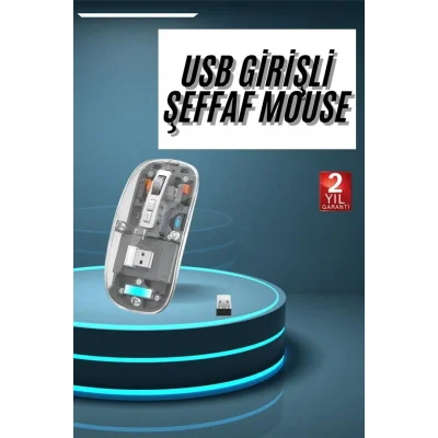 BUĞZ Kablosuz Mouse Fare Şarjlı Bluetooth Wireless Çift Modlu Sessiz - BUĞZ
