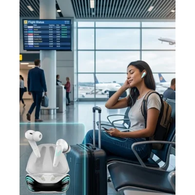 BUĞZ Kablosuz Oyuncu Kulaklığı Düşük Gecikmeli  iPhone 14 iPhone 15 Samsung S22 Xiaomi Redmi Note 13 Uyumlu