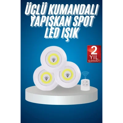  Kablosuz Pilli Işıldak  Masa Lambası Mutfak Tezgah Altı Banyo Dolabı Dolap İçi