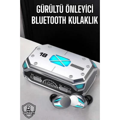  Kablosuz Powerbankli Oyuncu Kulaklığı Gürültü Önleyici