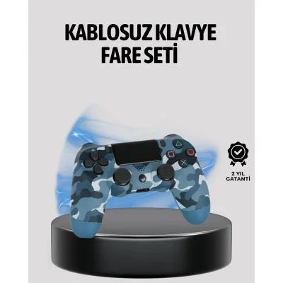 BUĞZ Kablosuz PS4 Controller Çift Motorlu Dayanıklı Gamepad