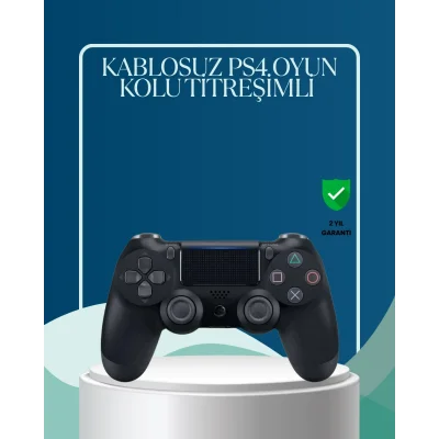 BUĞZ Kablosuz PS4 Oyun Kolu Çift Motor Titreşimli Uzun Bataryalı