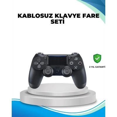 BUĞZ Kablosuz PS4 Oyun Kolu Çift Motor Titreşimli Uzun Bataryalı