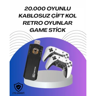 BUĞZ Kablosuz Retro Oyun Konsolu – Binlerce Oyun ve HD Görüntü ile Keyifli Oyun Deneyimi