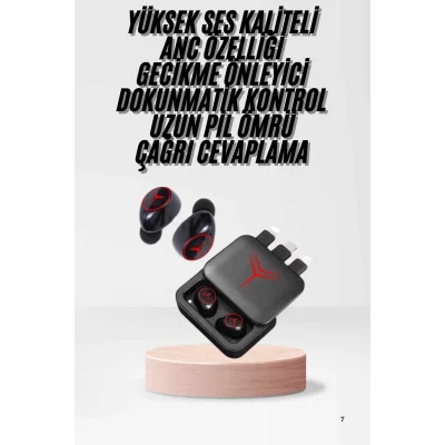 BUĞZ Kablosuz Şarj Göstergeli Powerbank Özellikli Bluetooth Kulaklık Çağrı Cevaplayabilen - BUĞZ