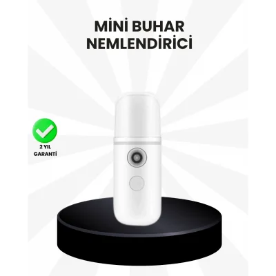 BUĞZ Kablosuz Şarjlı Mini Buhar Nemlendirici – Cilt ve Ortam İçin Taşınabilir Akıllı Cihaz