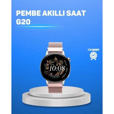 BUĞZ Kablosuz Şarjlı Tam Ekran Akıllı Saat – Türkçe Dil Desteği ve Uzun Pil Ömrü