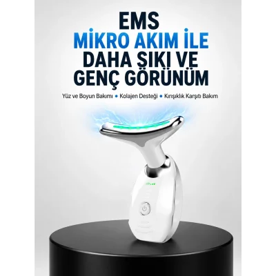 BUĞZ Kablosuz Şarjlı Yüz Masaj Cihazı | Cilt Yenileyici ve Nem Dengeleyici