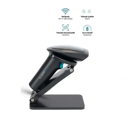 BUĞZ Kablosuz Standlı 1D/2D Barkod & Karekod Okuyucu