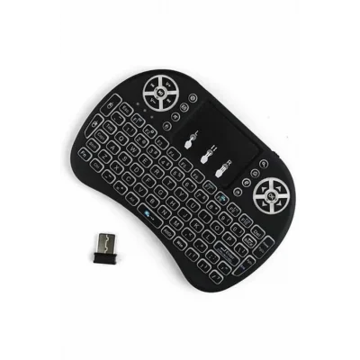  Kablosuz Türkçe Q Klavye RGB Işıklı Televizyon Ps3 Dokunmatik Mouse