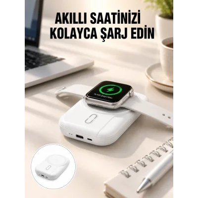 BUĞZ Kablosuz ve Kablolu Şarj Destekli 10000 mAh Taşınabilir Powerbank Yeni Nesil