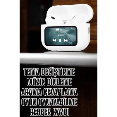 BUĞZ Kablosuz Yeni Nesil Bluetooth Bağlantılı Dokunmatik Ekranlı Kulak İçi Pro - BUĞZ