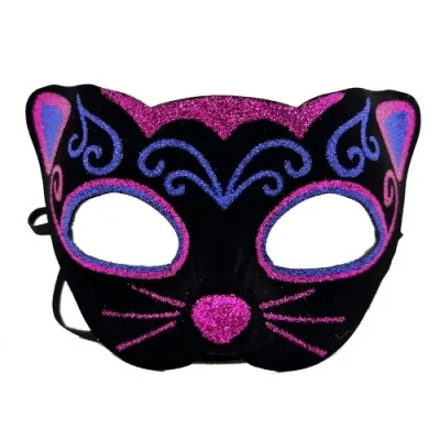  Kadife Kaplama Kedi Maskesi