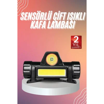 BUĞZ Kafa Lambası Çalışma Işığı Kafa Feneri Şarjlı Mıknatıslı Fenerli - Lisinya