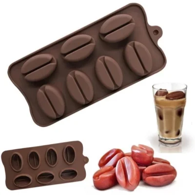  Kahve Çekirdeği Şekilli Silikon Kalıp