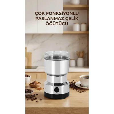 BUĞZ Kahve ve Baharat Öğütücü Ayarlanabilir Öğütme Kapasiteli