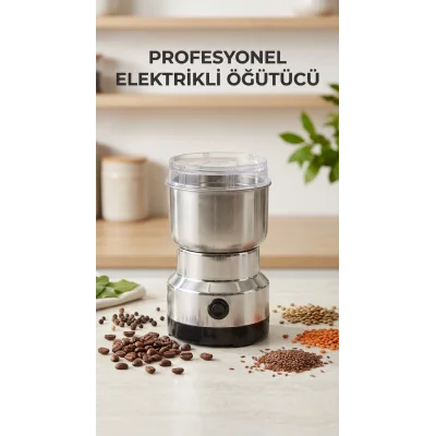 BUĞZ Kahve ve Baharat Öğütücü Makine Paslanmaz Çelik Ergonomik Kullanım