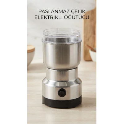 BUĞZ Kahve ve Baharat Öğütücü Paslanmaz Çelik Bıçaklı Elektrikli Cihaz