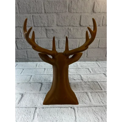 BUĞZ Kahverengi Geyik Biblo 23 cm Dekoratif Şık Tasarım - Lisinya