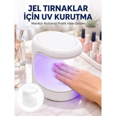 BUĞZ Kalıcı Oje Kurutucu UV Led Teknolojisi Taşınabilir Mini Tırnak Kurutucu Yeni Nesil