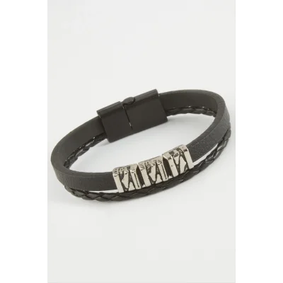  Kaliteli Mıknatıslı Suni Deri Bileklik