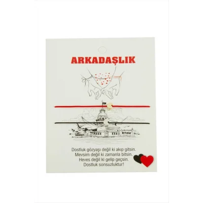 BUĞZ Kalp Arkadaşlık İp Bileklik 2 Adet